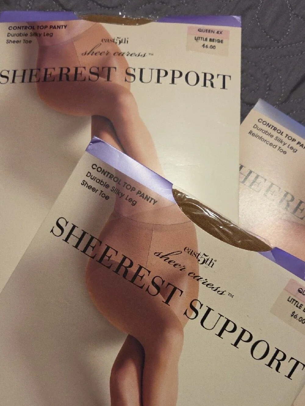 Sheerest Support Control Top Pantyhose - Light Beige-1, Suntan-2 - Queen Tall/4x